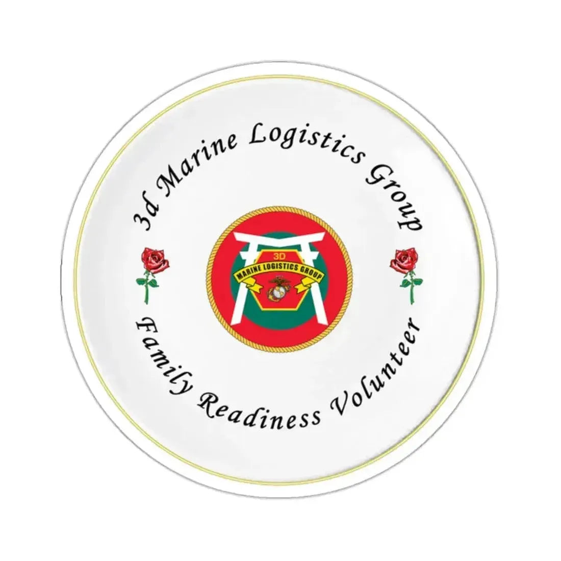 3d Marines Logistics Group Family Readiness Volunteer (USMC) STICKER Vinyl Kiss-Cut Decal - The Sticker Space