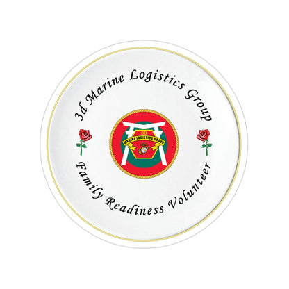 3d Marines Logistics Group Family Readiness Volunteer (USMC) Transparent STICKER Die-Cut Vinyl Decal-4 Inch-The Sticker Space