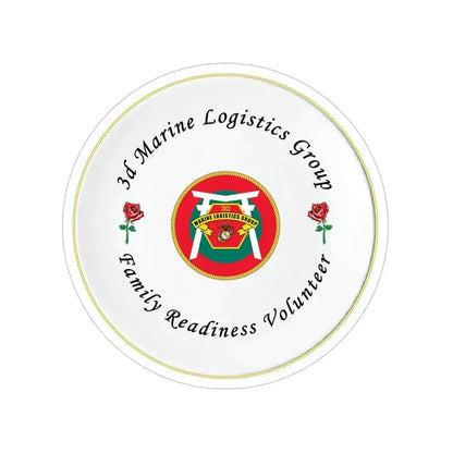 3d Marines Logistics Group Family Readiness Volunteer (USMC) Transparent STICKER Die-Cut Vinyl Decal 5 Inch - The Sticker Space