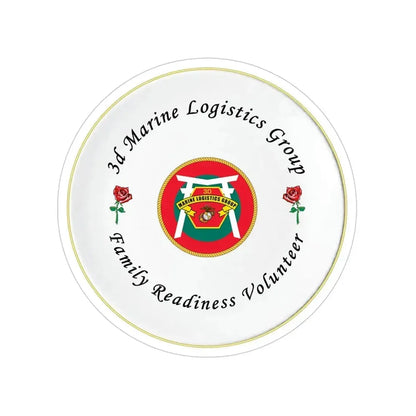 3d Marines Logistics Group Family Readiness Volunteer (USMC) Transparent STICKER Die-Cut Vinyl Decal - The Sticker Space