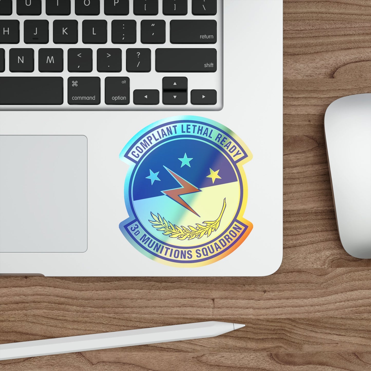 3d Munitions Squadron (U.S. Air Force) Holographic STICKER Die-Cut Vinyl Decal-The Sticker Space