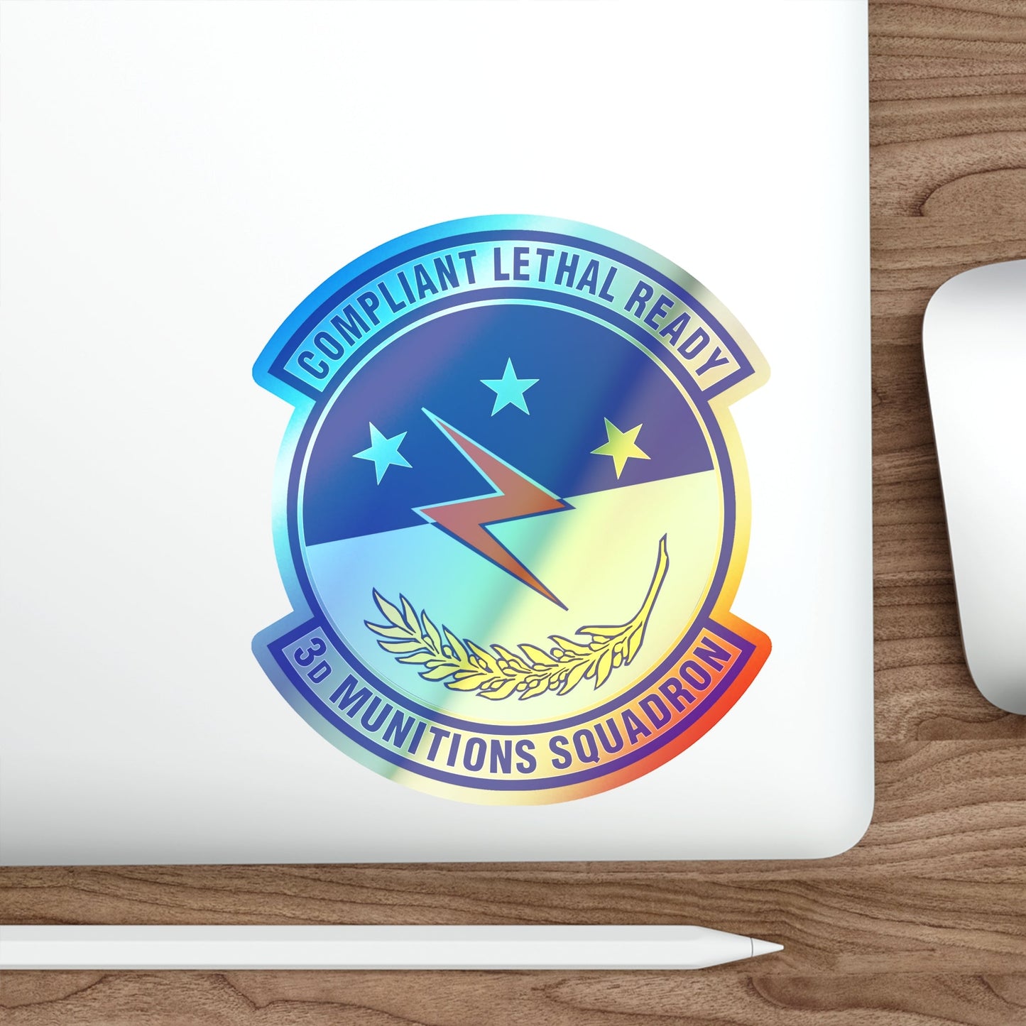 3d Munitions Squadron (U.S. Air Force) Holographic STICKER Die-Cut Vinyl Decal-The Sticker Space