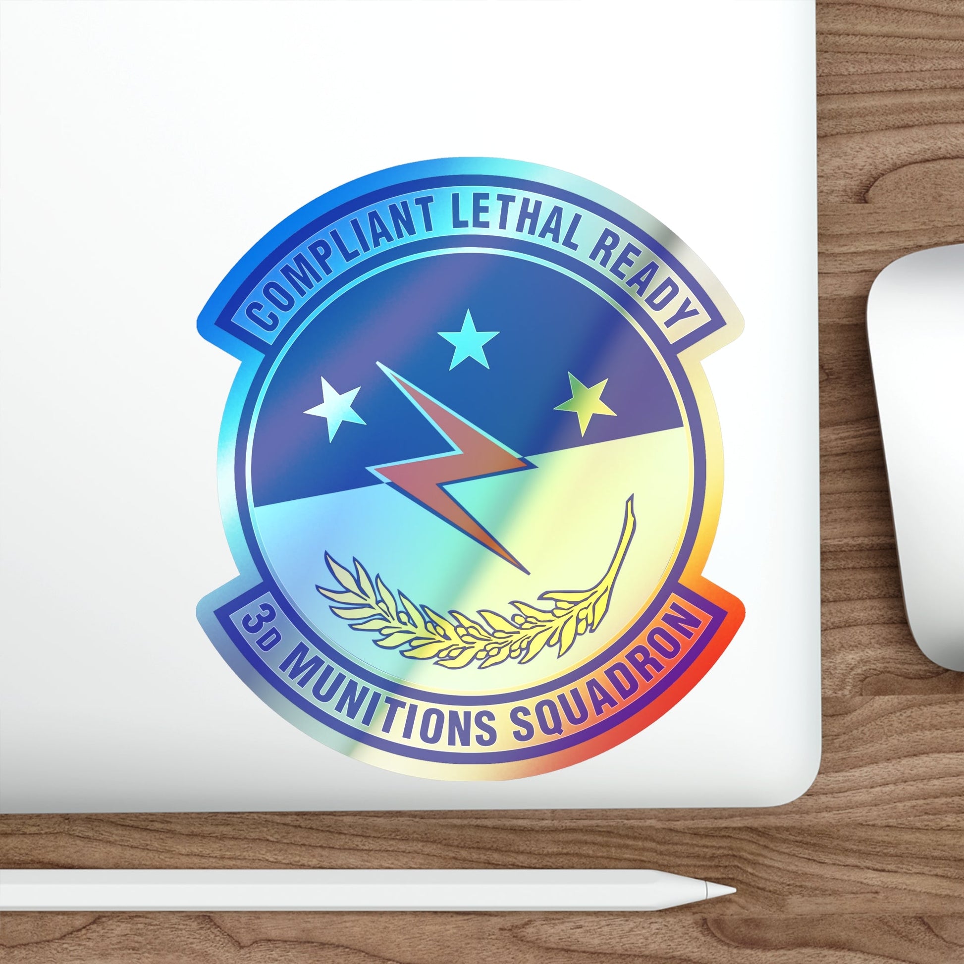 3d Munitions Squadron (U.S. Air Force) Holographic STICKER Die-Cut Vinyl Decal-The Sticker Space