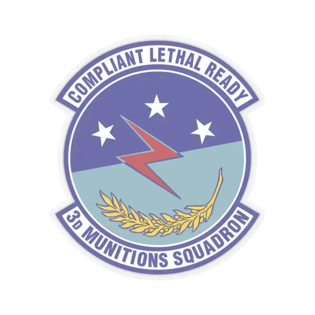 3d Munitions Squadron (U.S. Air Force) STICKER Vinyl Kiss-Cut Decal 2 Inch Transparent - The Sticker Space