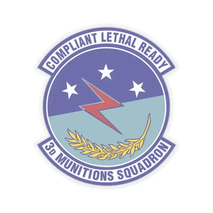 3d Munitions Squadron (U.S. Air Force) STICKER Vinyl Kiss-Cut Decal 2 Inch Transparent - The Sticker Space