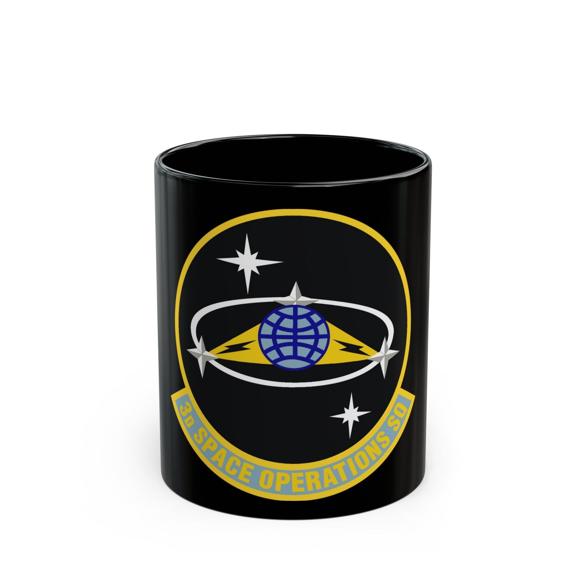 3d Space Operations Squadron (U.S. Air Force) Black Coffee Mug-11oz-The Sticker Space