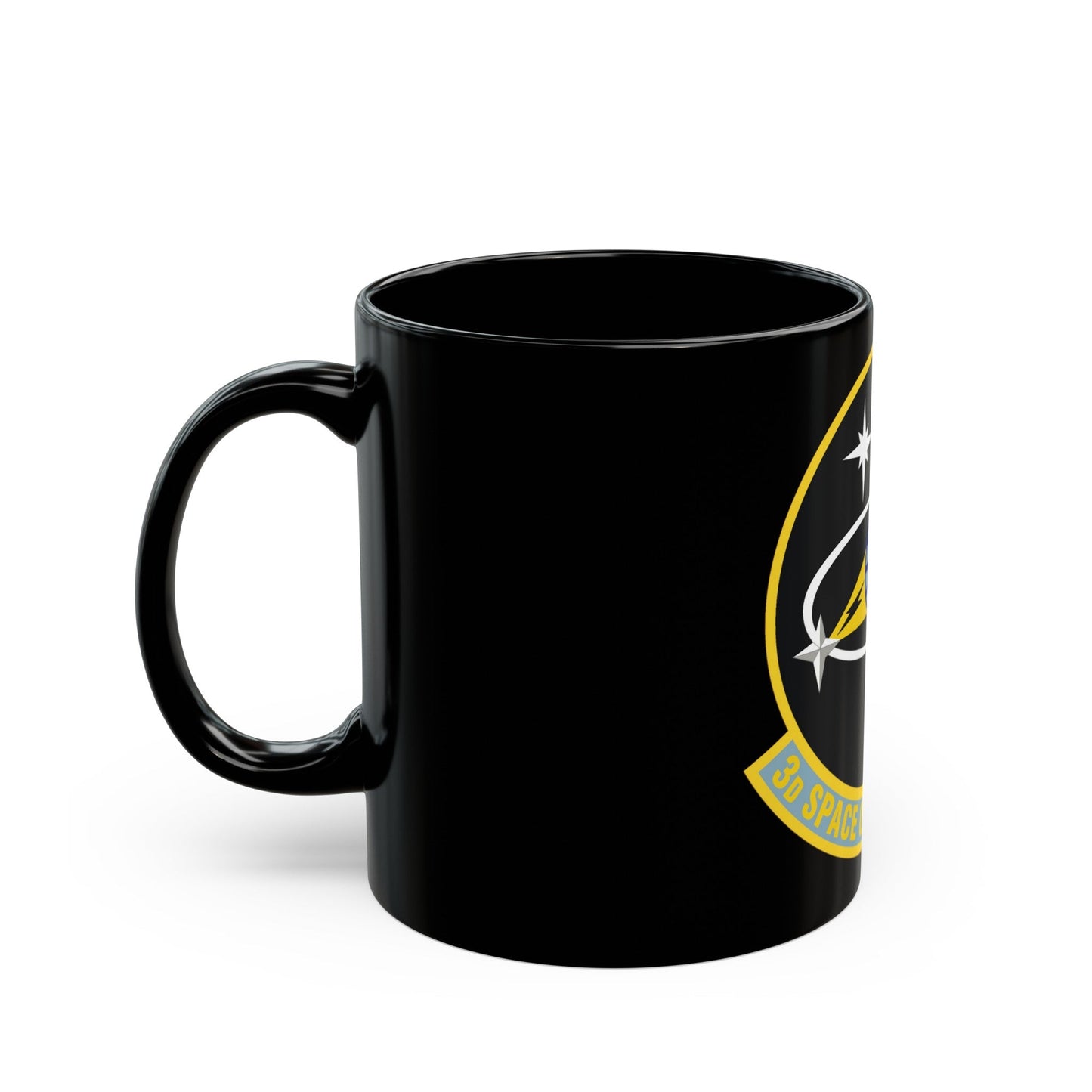 3d Space Operations Squadron (U.S. Air Force) Black Coffee Mug-The Sticker Space