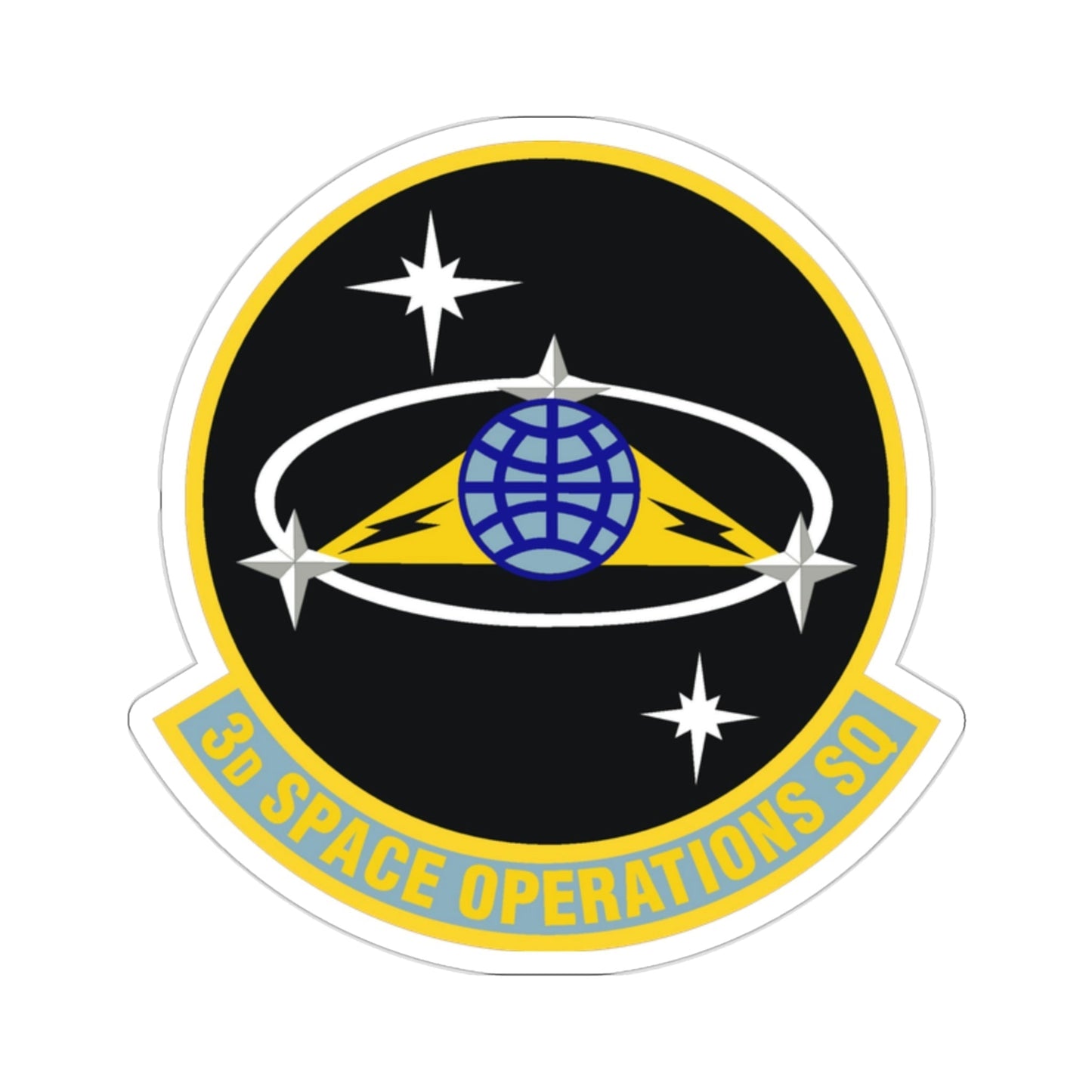 3d Space Operations Squadron (U.S. Air Force) STICKER Vinyl Die-Cut Decal-2 Inch-The Sticker Space