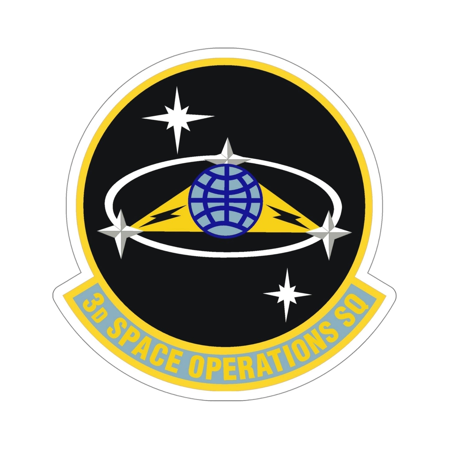 3d Space Operations Squadron (U.S. Air Force) STICKER Vinyl Die-Cut Decal-5 Inch-The Sticker Space