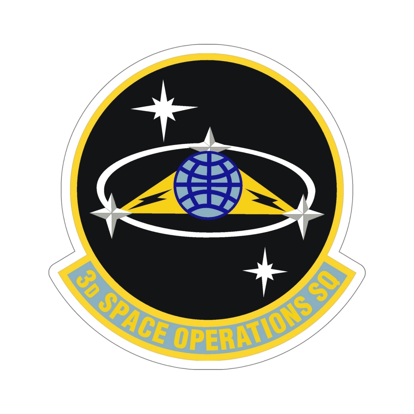 3d Space Operations Squadron (U.S. Air Force) STICKER Vinyl Die-Cut Decal-6 Inch-The Sticker Space