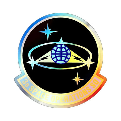 3d Space Operations Squadron (U.S. Air Force) Holographic STICKER Die-Cut Vinyl Decal 5 Inch Holographic - The Sticker Space