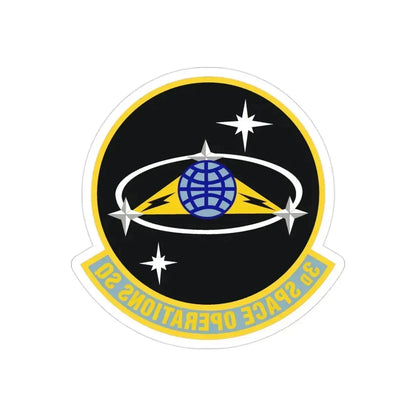 3d Space Operations Squadron (U.S. Air Force) REVERSE PRINT Transparent Die-Cut STICKER 3 Inch Die-Cut Transparent - The Sticker Space