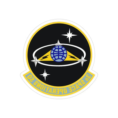 3d Space Operations Squadron (U.S. Air Force) REVERSE PRINT Transparent Die-Cut STICKER - The Sticker Space