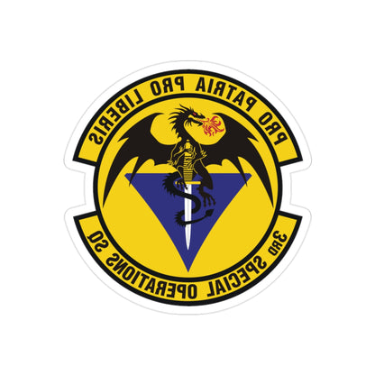 3d Special Operations Squadron (U.S. Air Force) REVERSE PRINT Transparent STICKER-2" × 2"-The Sticker Space