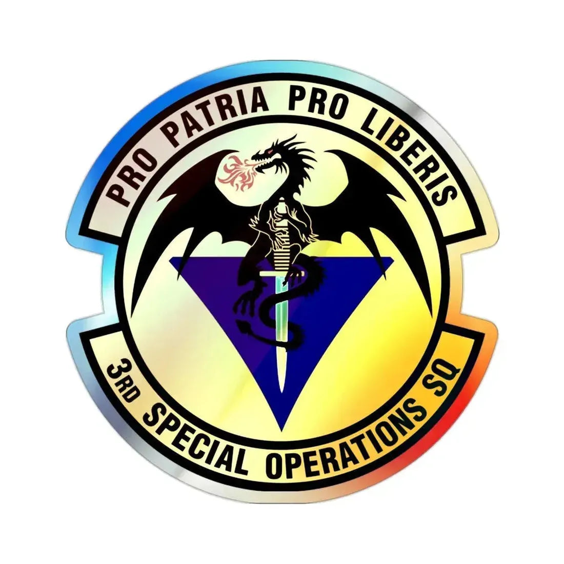 3d Special Operations Squadron (U.S. Air Force) Holographic STICKER Die-Cut Vinyl Decal 2 Inch Holographic - The Sticker Space