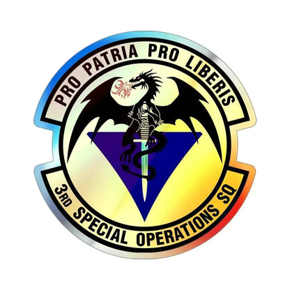 3d Special Operations Squadron (U.S. Air Force) Holographic STICKER Die-Cut Vinyl Decal 4 Inch Holographic - The Sticker Space