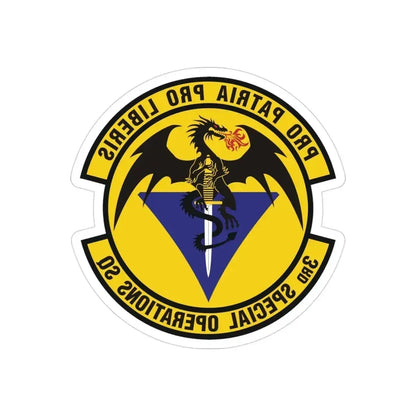 3d Special Operations Squadron (U.S. Air Force) REVERSE PRINT Transparent Die-Cut STICKER 3 Inch Die-Cut Transparent - The Sticker Space