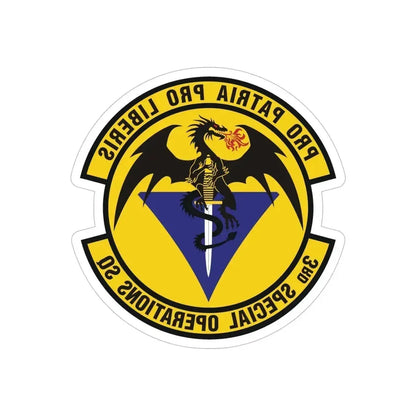 3d Special Operations Squadron (U.S. Air Force) REVERSE PRINT Transparent Die-Cut STICKER 5 Inch Die-Cut Transparent - The Sticker Space