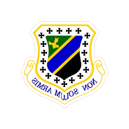 3d Wing (U.S. Air Force) REVERSE PRINT Transparent STICKER-2" × 2"-The Sticker Space