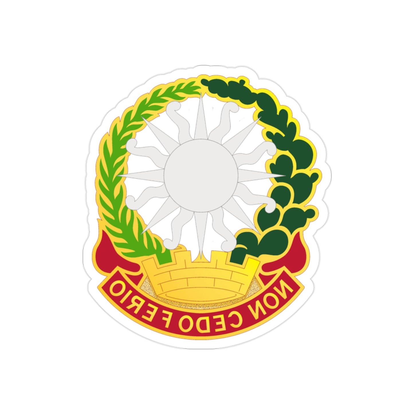 3rd Air Defense Artillery Regiment (U.S. Army) REVERSE PRINT Transparent STICKER-2" × 2"-The Sticker Space