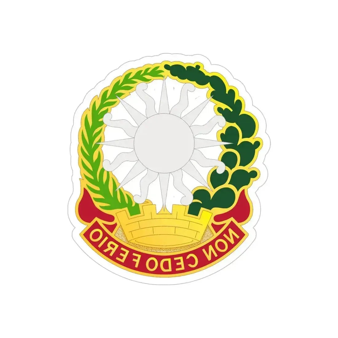 3rd Air Defense Artillery Regiment (U.S. Army) REVERSE PRINT Transparent Die-Cut STICKER 5 Inch Die-Cut Transparent - The Sticker Space