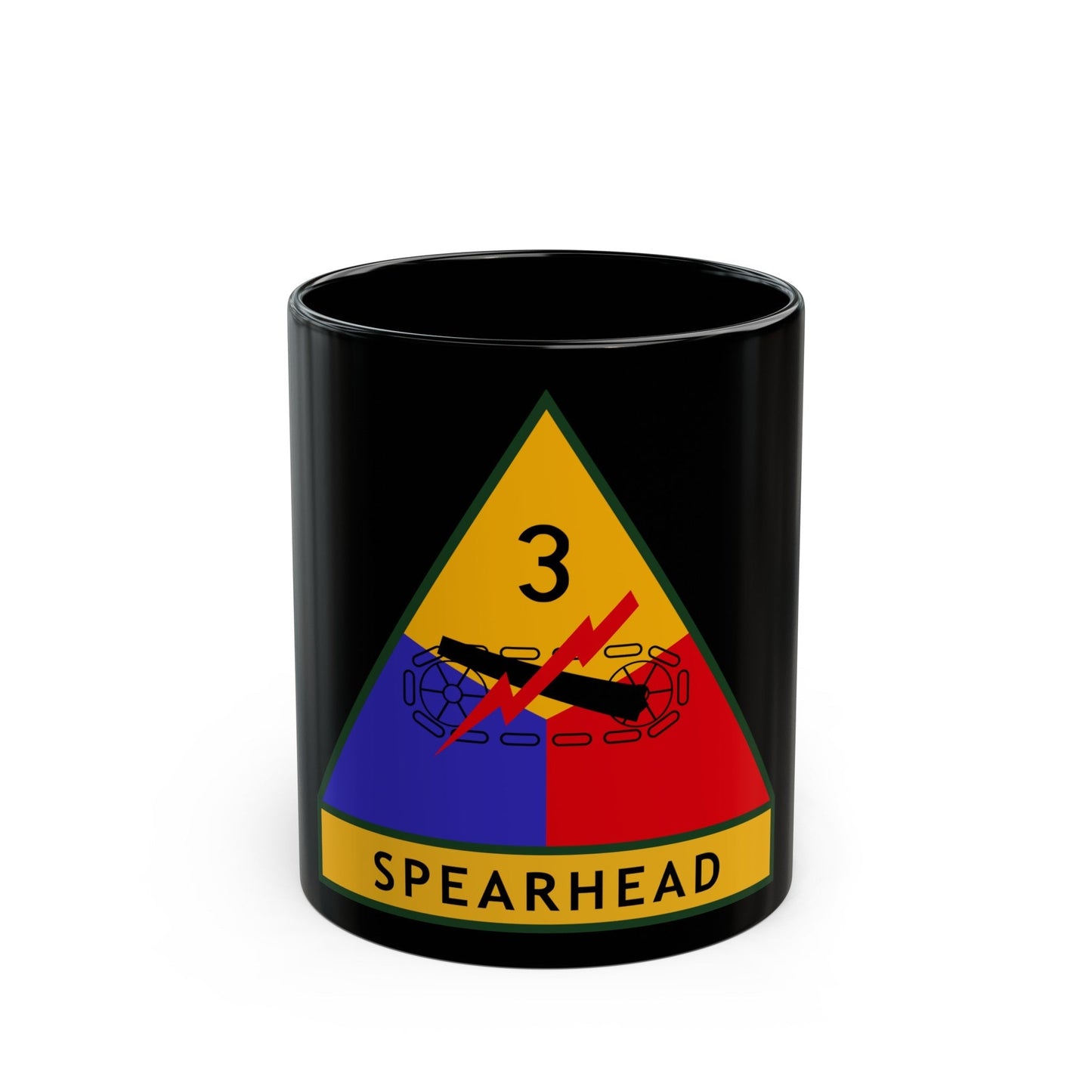 3rd Armored Division (U.S. Army) Black Coffee Mug-11oz-The Sticker Space