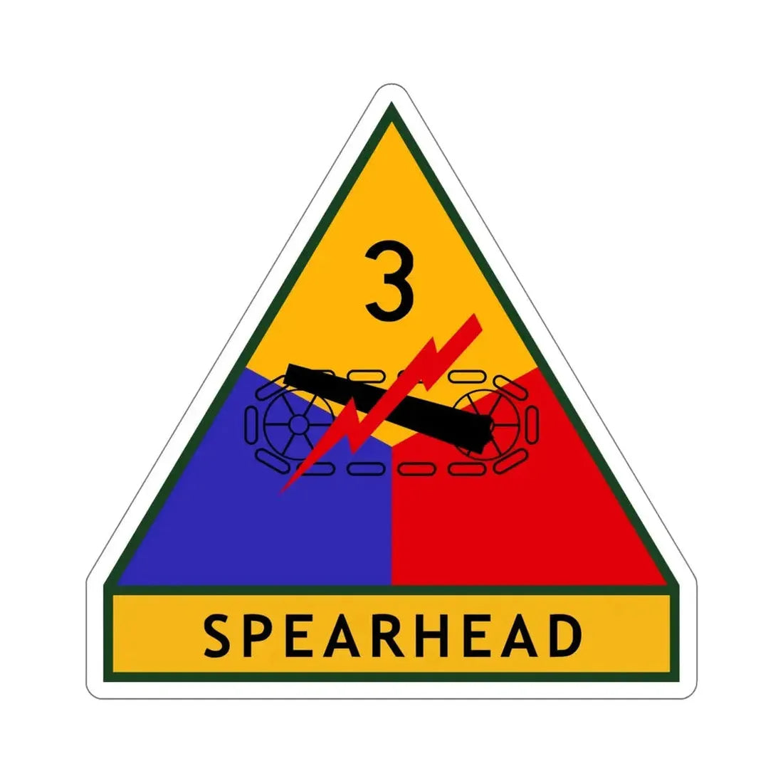 3rd Armored Division (U.S. Army) STICKER Vinyl Die-Cut Decal - The Sticker Space