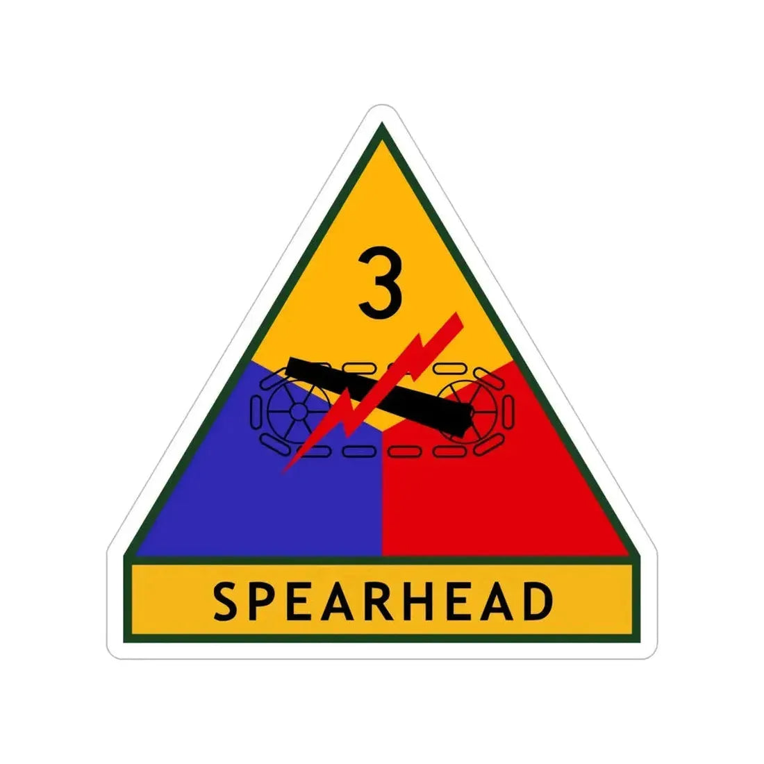 3rd Armored Division (U.S. Army) Transparent STICKER Die-Cut Vinyl Decal - The Sticker Space