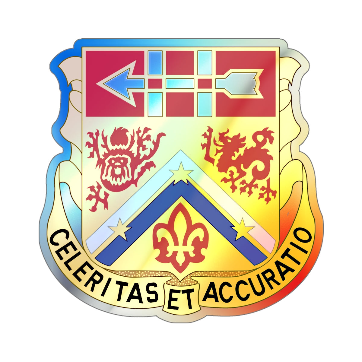 3rd Artillery Regiment (U.S. Army) Holographic STICKER Die-Cut Vinyl Decal-4 Inch-The Sticker Space