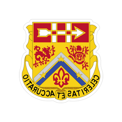 3rd Artillery Regiment (U.S. Army) REVERSE PRINT Transparent STICKER-2" × 2"-The Sticker Space