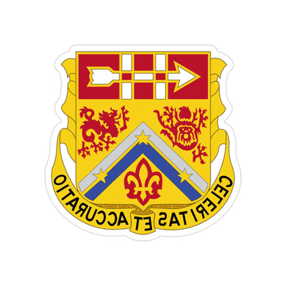 3rd Artillery Regiment (U.S. Army) REVERSE PRINT Transparent STICKER-3" × 3"-The Sticker Space