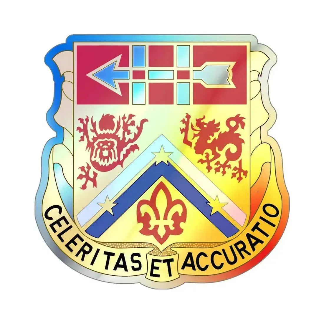 3rd Artillery Regiment (U.S. Army) Holographic STICKER Die-Cut Vinyl Decal 6 Inch Holographic - The Sticker Space
