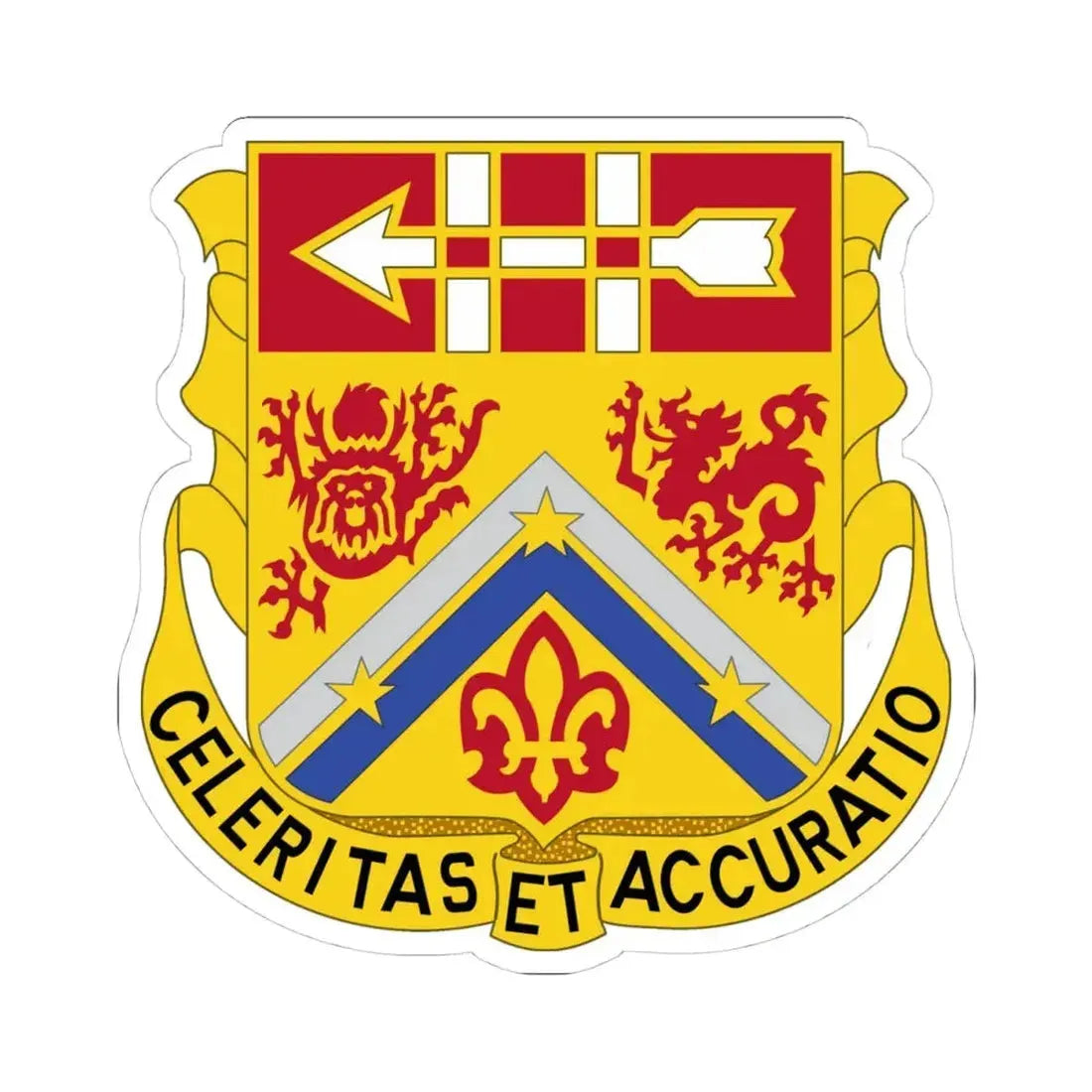 3rd Artillery Regiment (U.S. Army) STICKER Vinyl Kiss-Cut Decal 4 Inch White - The Sticker Space