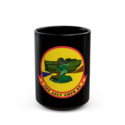 3rd ASLT AMPH BN (USMC) Black Coffee Mug-15oz-The Sticker Space