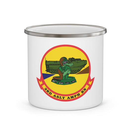 3rd ASLT AMPH BN (USMC) Enamel Mug-12oz-The Sticker Space