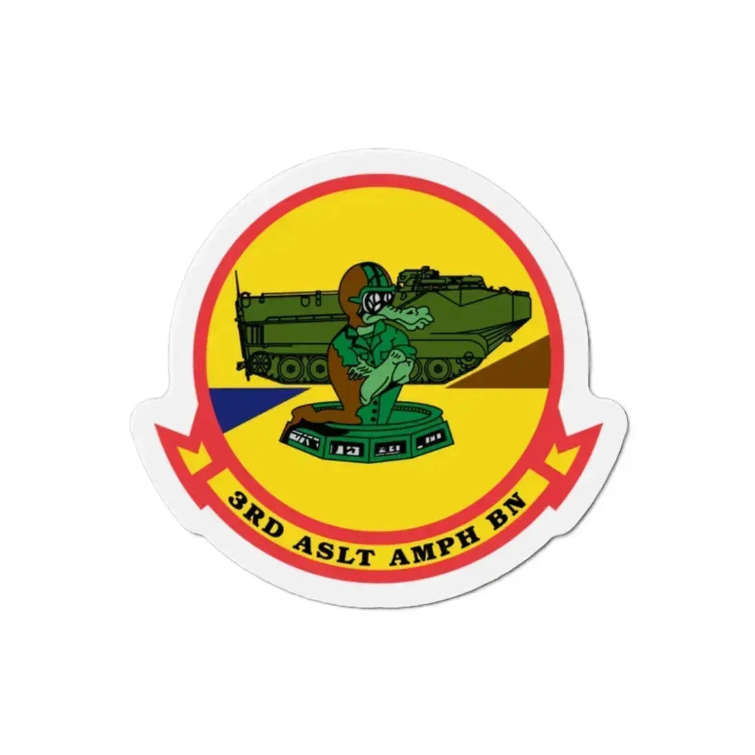 3rd ASLT AMPH BN (USMC) Refrigerator Magnet 2 Inch - The Sticker Space