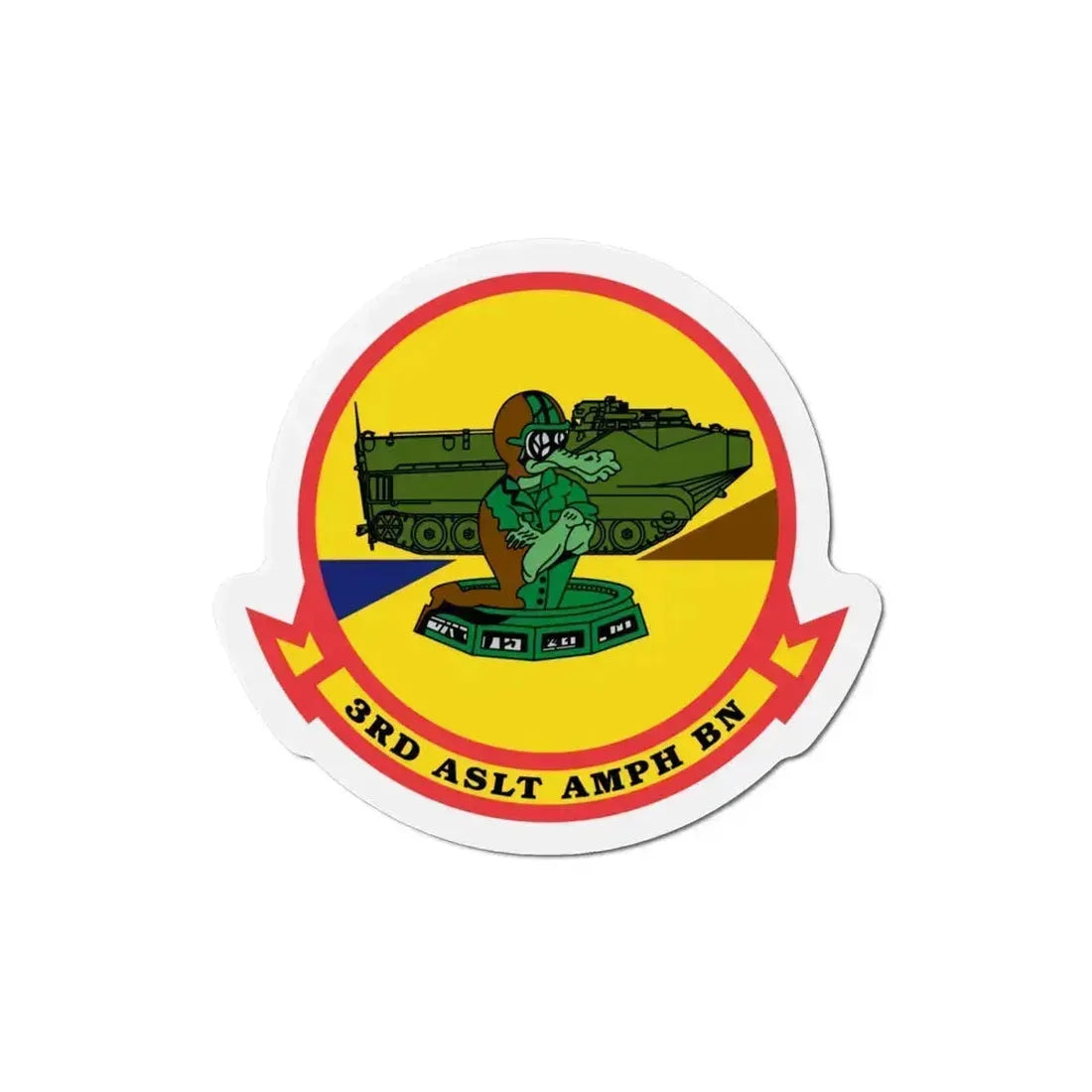 3rd ASLT AMPH BN (USMC) Refrigerator Magnet 4 Inch - The Sticker Space