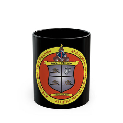 3rd Battalion 11th Marines 1 (USMC) Black Coffee Mug-11oz-The Sticker Space