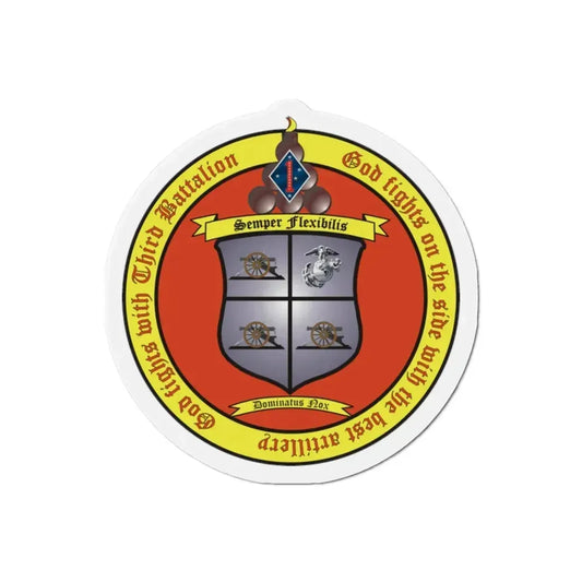 3rd Battalion 11th Marines 1 (USMC) Refrigerator Magnet 2 Inch - The Sticker Space