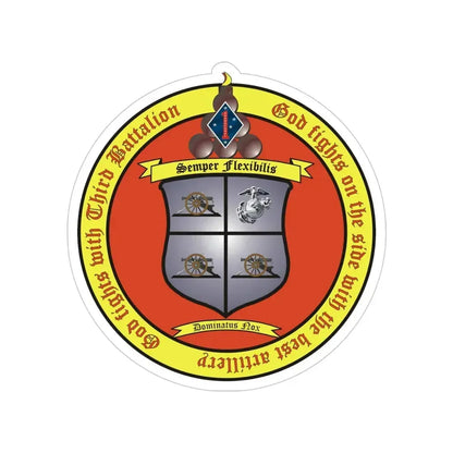 3rd Battalion 11th Marines 1 (USMC) Transparent STICKER Die-Cut Vinyl Decal - The Sticker Space