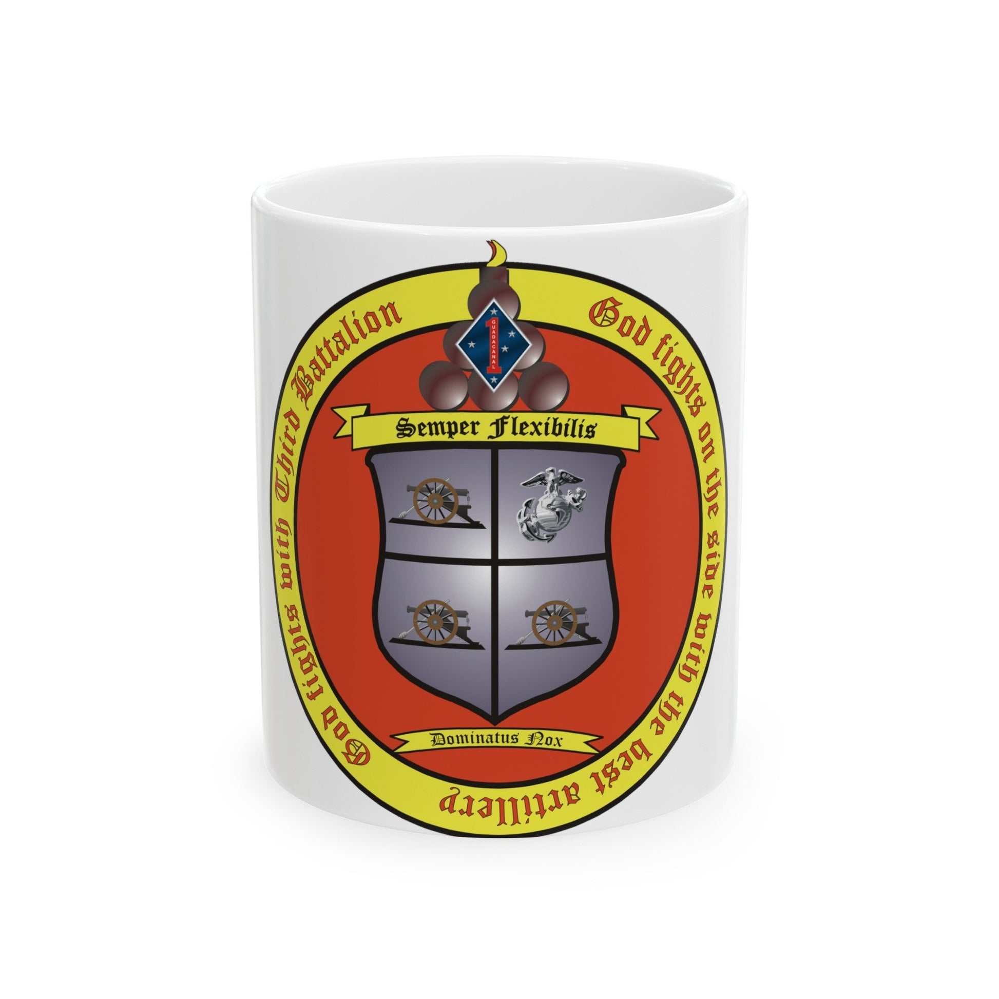 3rd Battalion 11th Marines 1 (USMC) White Coffee Mug-11oz-The Sticker Space