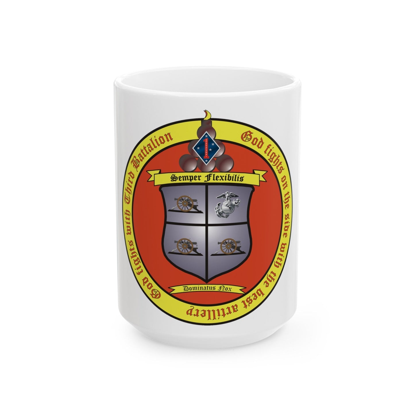 3rd Battalion 11th Marines 1 (USMC) White Coffee Mug-15oz-The Sticker Space