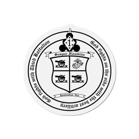 3rd Battalion 11th Marines (USMC) Refrigerator Magnet 2 Inch - The Sticker Space