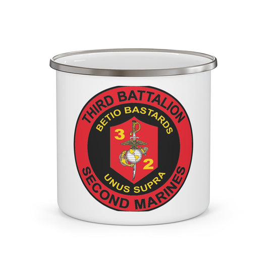 3rd Battaltion 2nd Marines (USMC) Enamel Mug-12oz-The Sticker Space