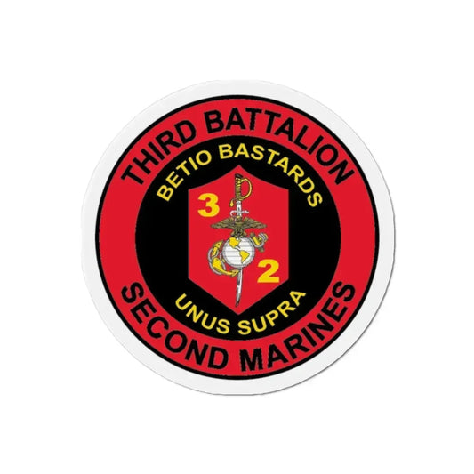 3rd Battaltion 2nd Marines (USMC) Refrigerator Magnet 2 Inch - The Sticker Space