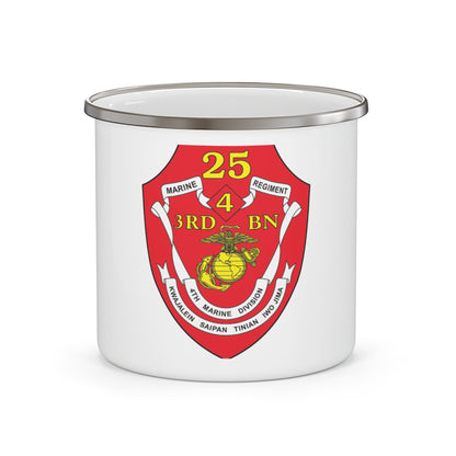 3rd BN 25th Marines 4th Marine Div (USMC) Enamel Mug-12oz-The Sticker Space