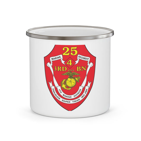 3rd BN 25th Marines 4th Marine Div (USMC) Enamel Mug-12oz-The Sticker Space