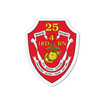 3rd BN 25th Marines 4th Marine Div (USMC) Refrigerator Magnet 2 Inch - The Sticker Space