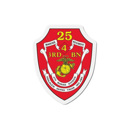 3rd BN 25th Marines 4th Marine Div (USMC) Refrigerator Magnet - The Sticker Space