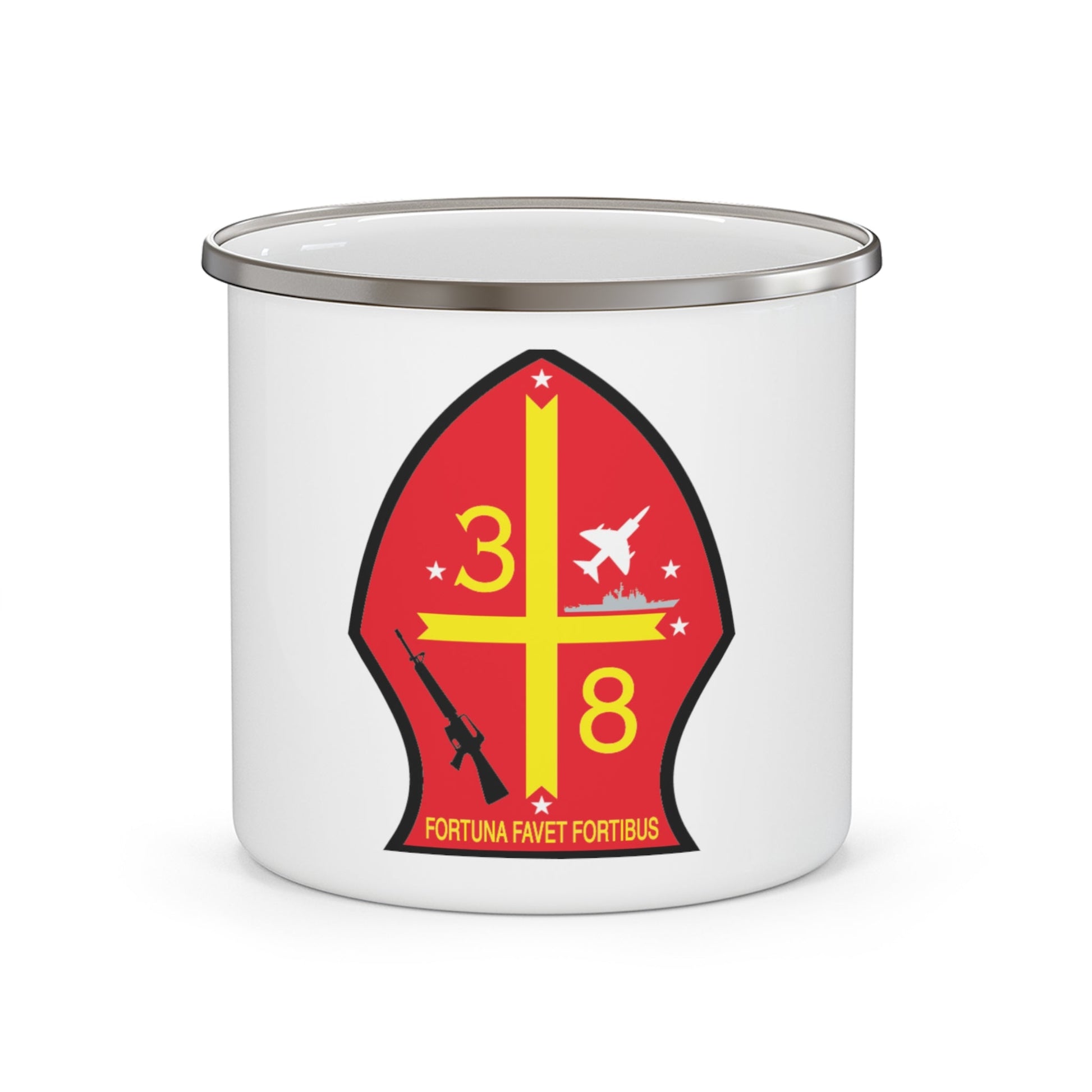 3rd Bn 8th Marines (USMC) Enamel Mug-12oz-The Sticker Space